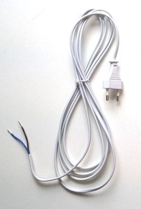 Somfy Aansluitkabel, 3mtr WIT, 2x0,75mm2